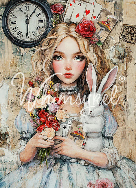 ALLISON WONDERLAND - 18LB TISSUE PAPER - WHIMSYKEL DESIGNS - 21" BY 29"