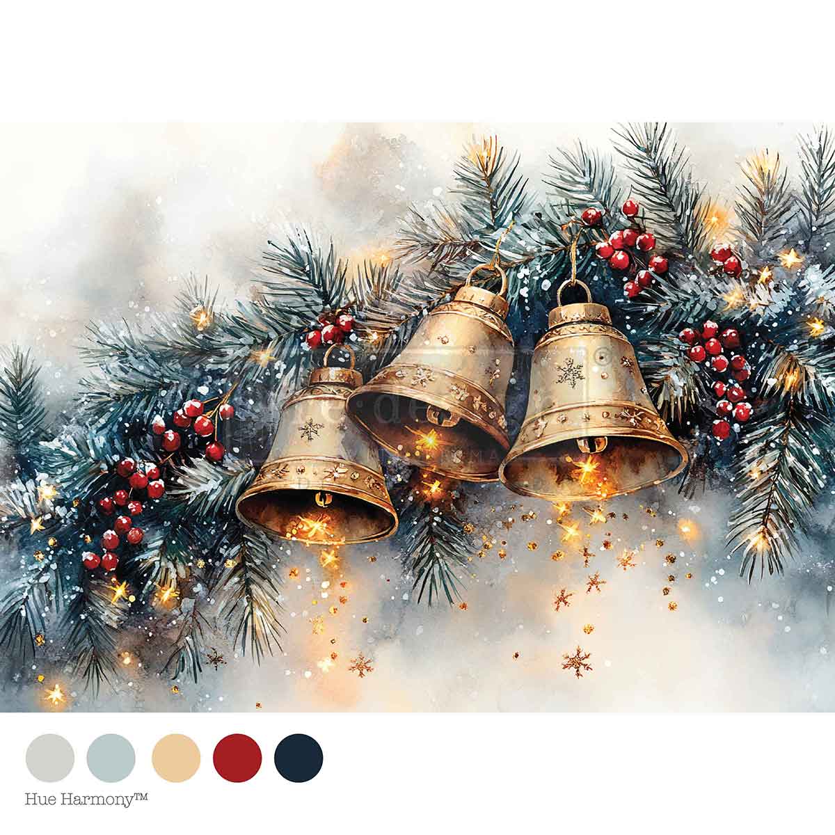 BELLE OF THE SEASON - A4 Decoupage - – 1 sheet, 8.27″x11.69″