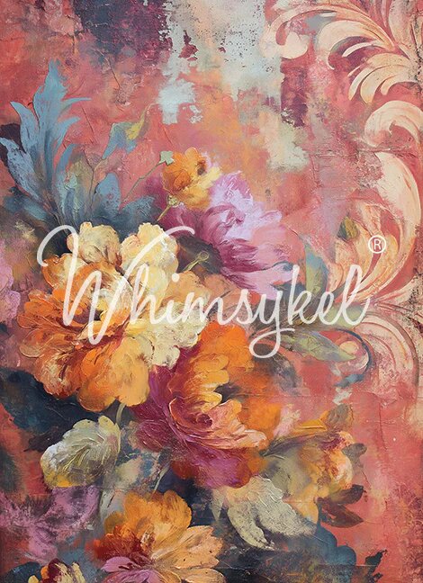 BLOOMING ALCHEMY - WHIMSYKEL DESINGS TISSUE PAPER - 21' BY 29' - 18LB PAPER