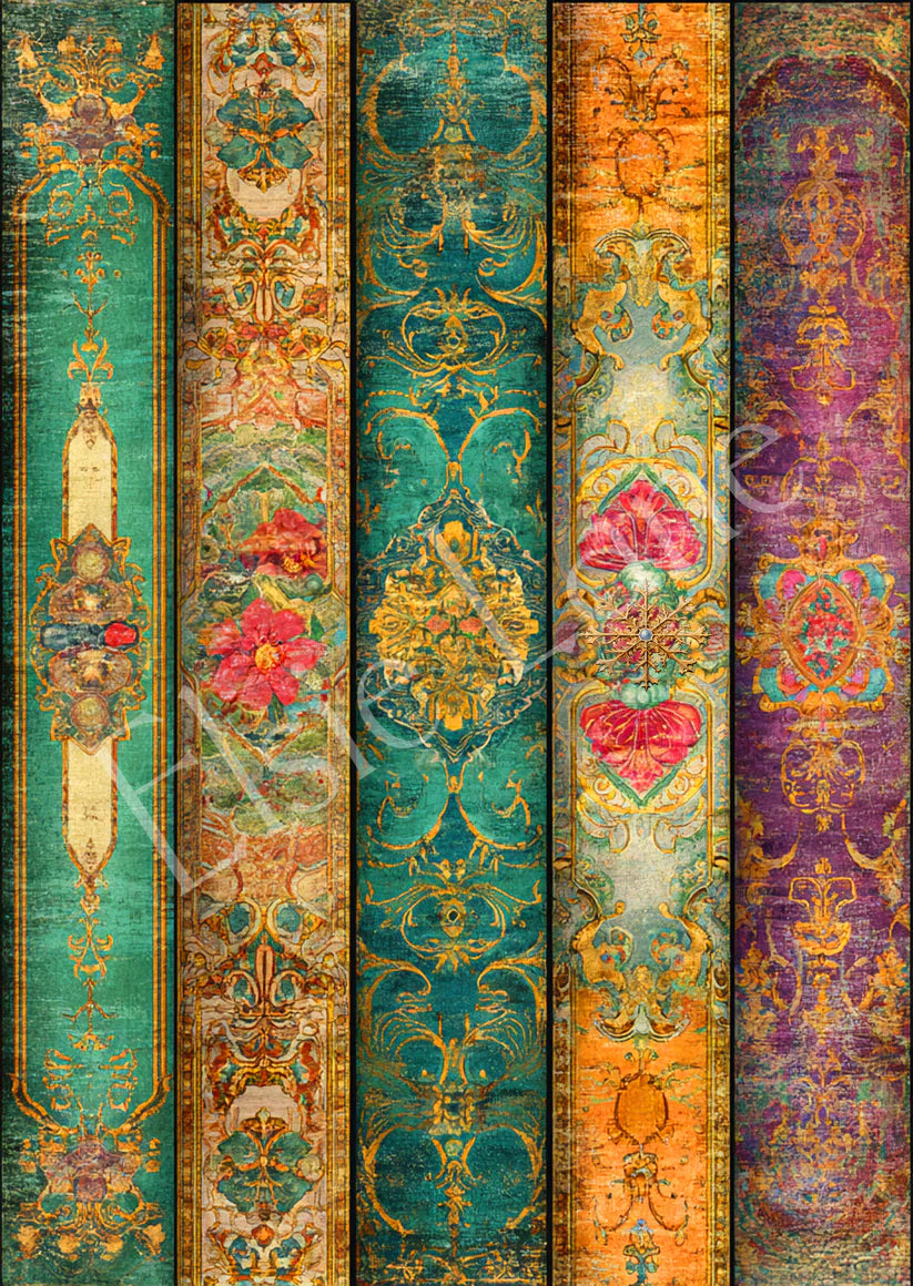 BOHEMIAN BAZAAR - ELSIE LANE DECOUPAGE TISSUE PAPER - 18LB - 21" BY 29"