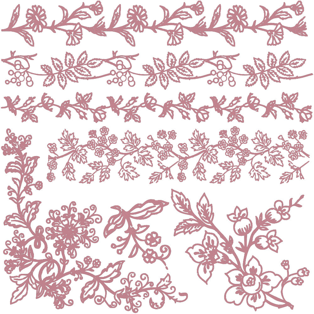 BOLD BRANCHES - Redesign Decor Clear-Cling  - 12"x12" clear cling, 7 pcs