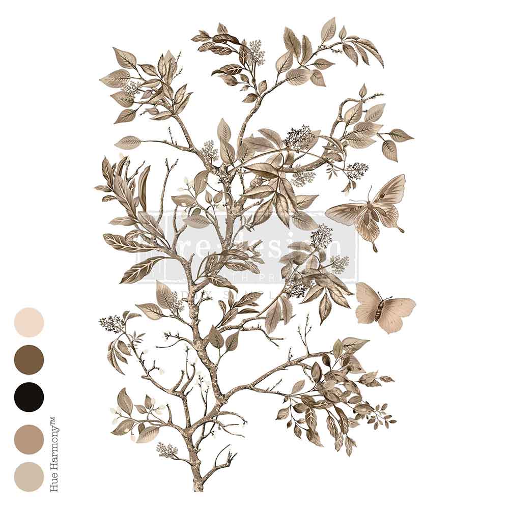 BRANCH HARMONY - Decor Transfers® – total sheet size 24″x35″, cut into 4 sheets