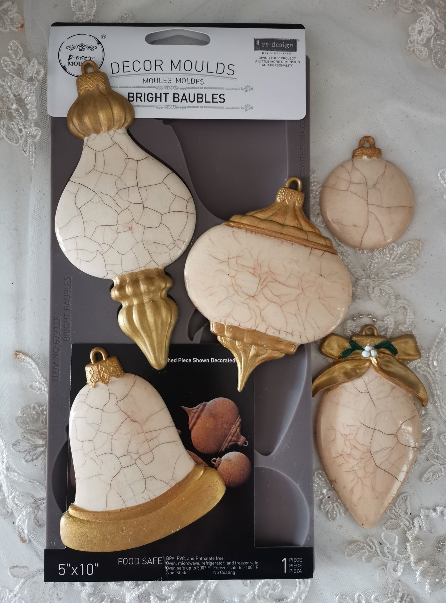 BRIGHT BAUBLES - Decor Moulds® – 1 pc, 5″x10″x8mm