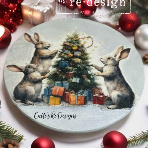 BUNNY WONDERLAND - A3 DECOUPAGE FIBRE PACK -  3 SHEETS, 11.7″x16.5″ each