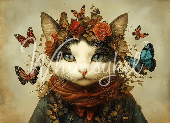 BUTTERFLY WHISPERER - WHIMSYKEL DESIGNS - 29" BY 21" - 18LB TISSUE PAPER