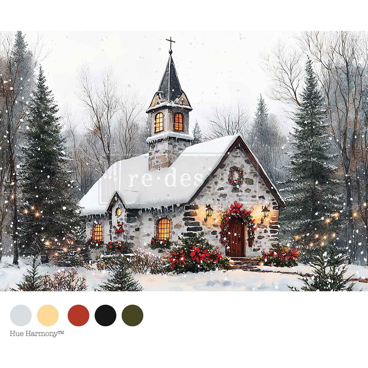 COZY BARN BLESSINGS - A4 Decoupage – 1 sheet, 8.27″x11.69″