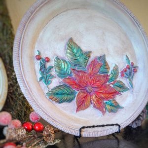 CRIMSON BLOOMS - REDESIGN DECOR MOULDS - 1 PC, 5" X 8 " X 8 MM