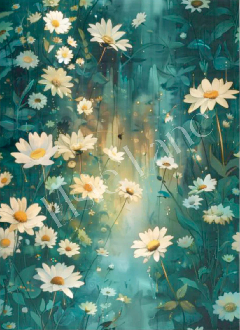 DAISY DREAM - ELSIE LANE DECOUOPAGE TISSUE PAPER - 18LB - 21" BY 29"