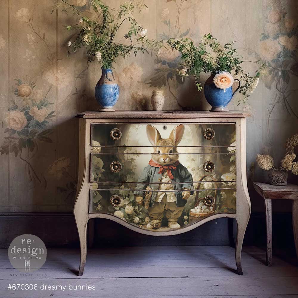 DREAMY BUNNIES - 19"  BY 30" BUNDLE OF 3