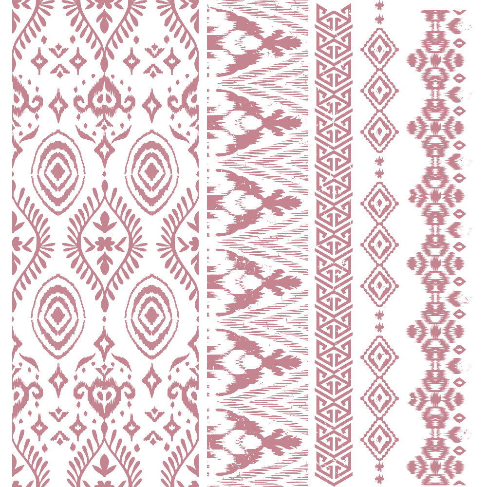 ELEMENTAL BORDERS - 12" by 12" SHEET SIZE -, TOTAL 5 PCS