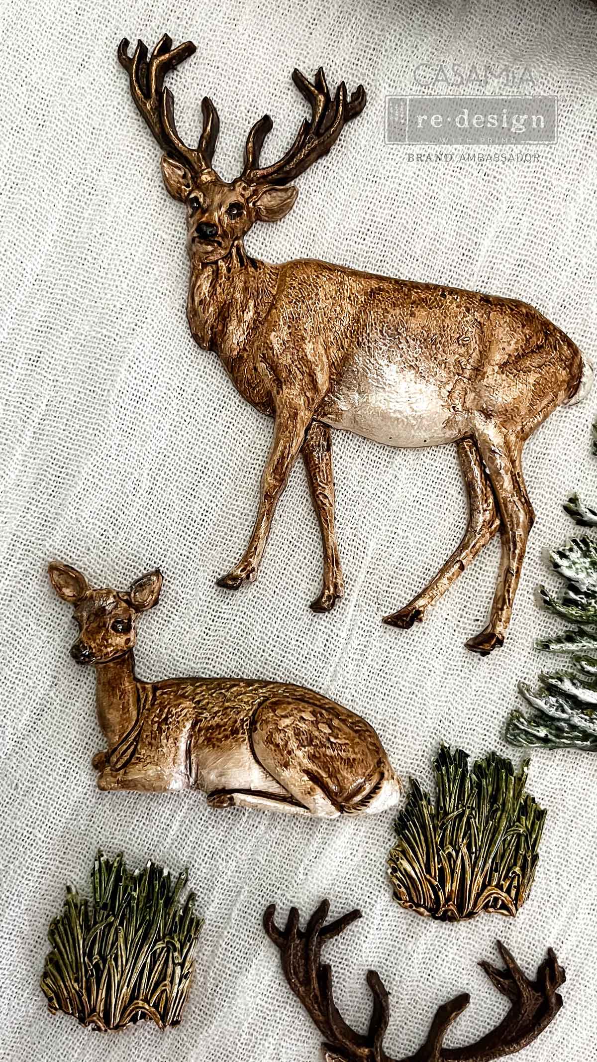 EVERGREEN CHRISTMAS MAGIC - Decor Moulds® – 1 pc, 5″x10″x8mm