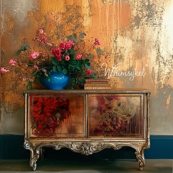 GILDED PATINA - WHIMSYKEL DESIGNS - DECOUPAGE TISSUE PAPER -
