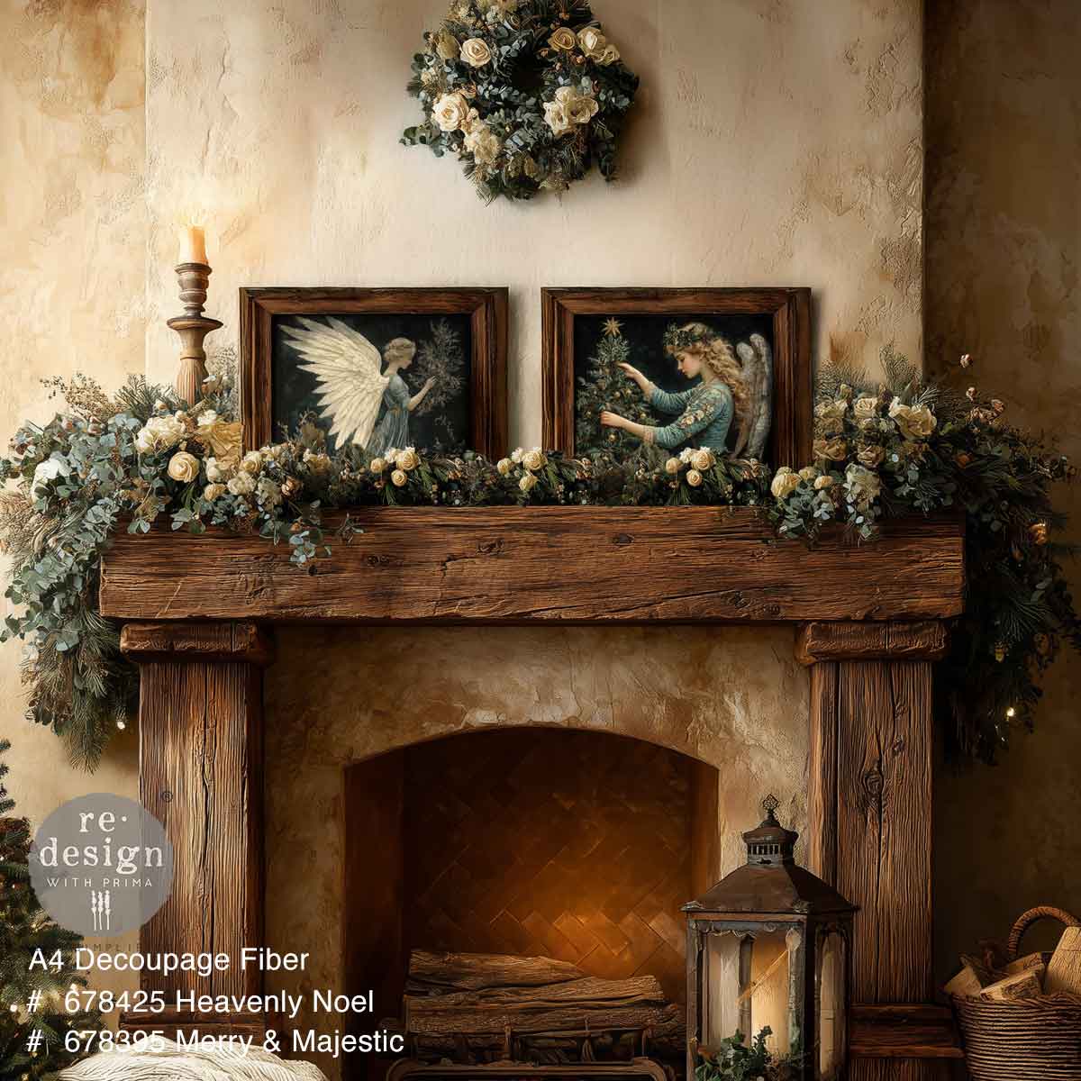 HEAVENLY NOEL - A4 Decoupage – 1 sheet, 8.27″x11.69″