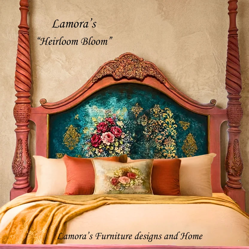 HEIRLOOM BLOOM - LAMORA'S DECOUPAGE TISSUE PAPER - 18LB - 29 " BY 21"