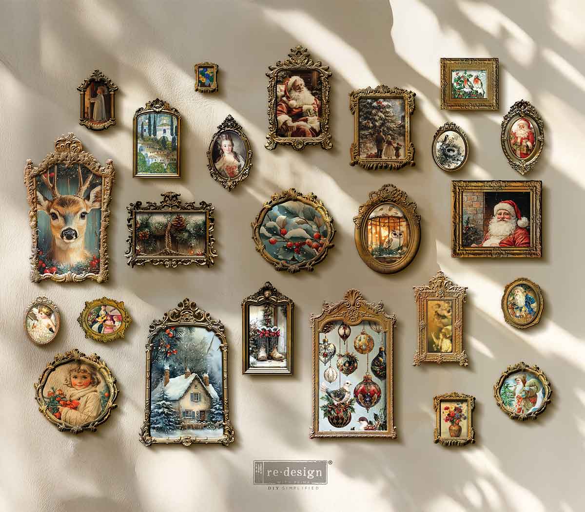 JEWEL OF THE SEASON-  A4 Decoupage – 1 sheet, 8.27″x11.69″