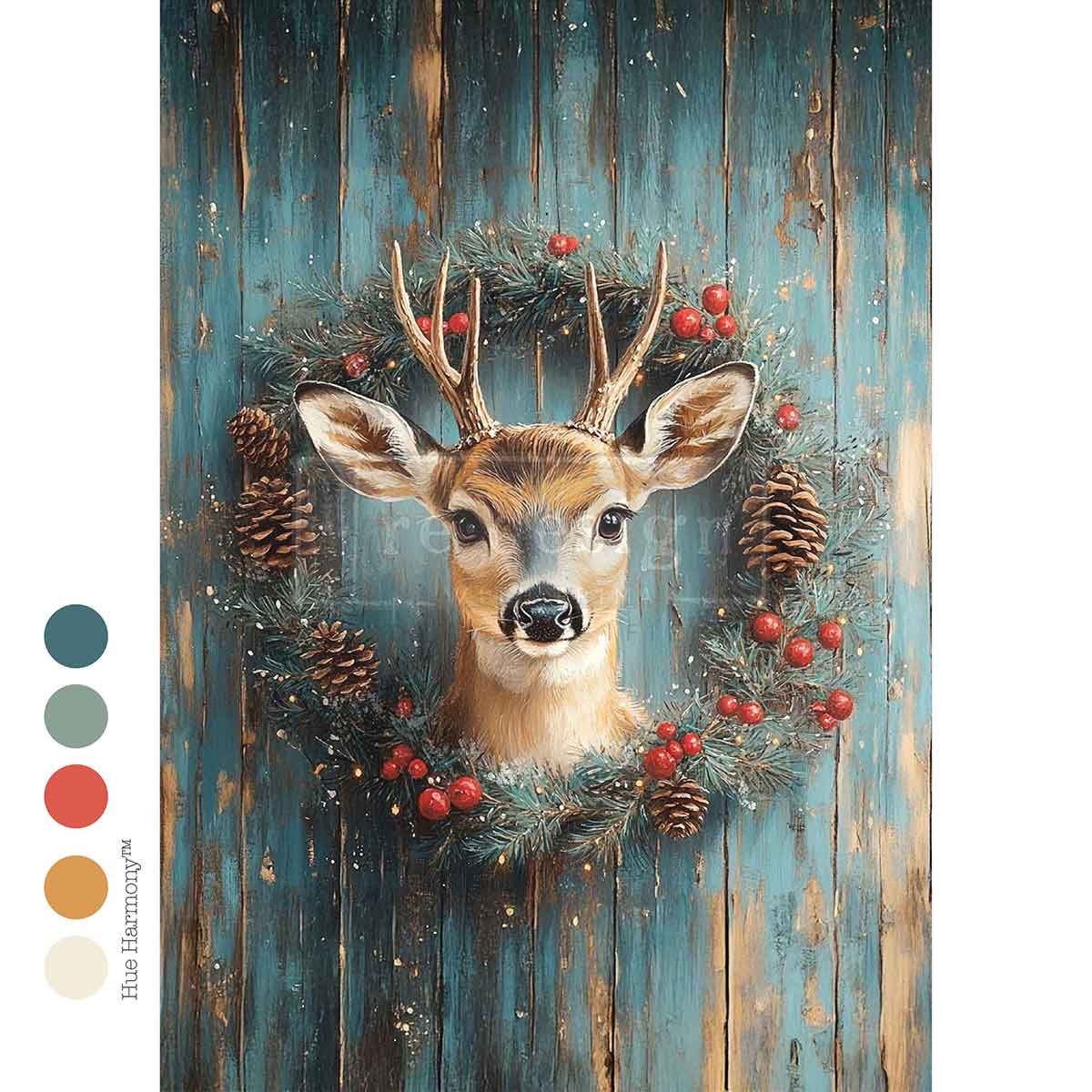 JINGLE JUNGLE -  A4 Decoupage  – 1 sheet, 8.27″x11.69″