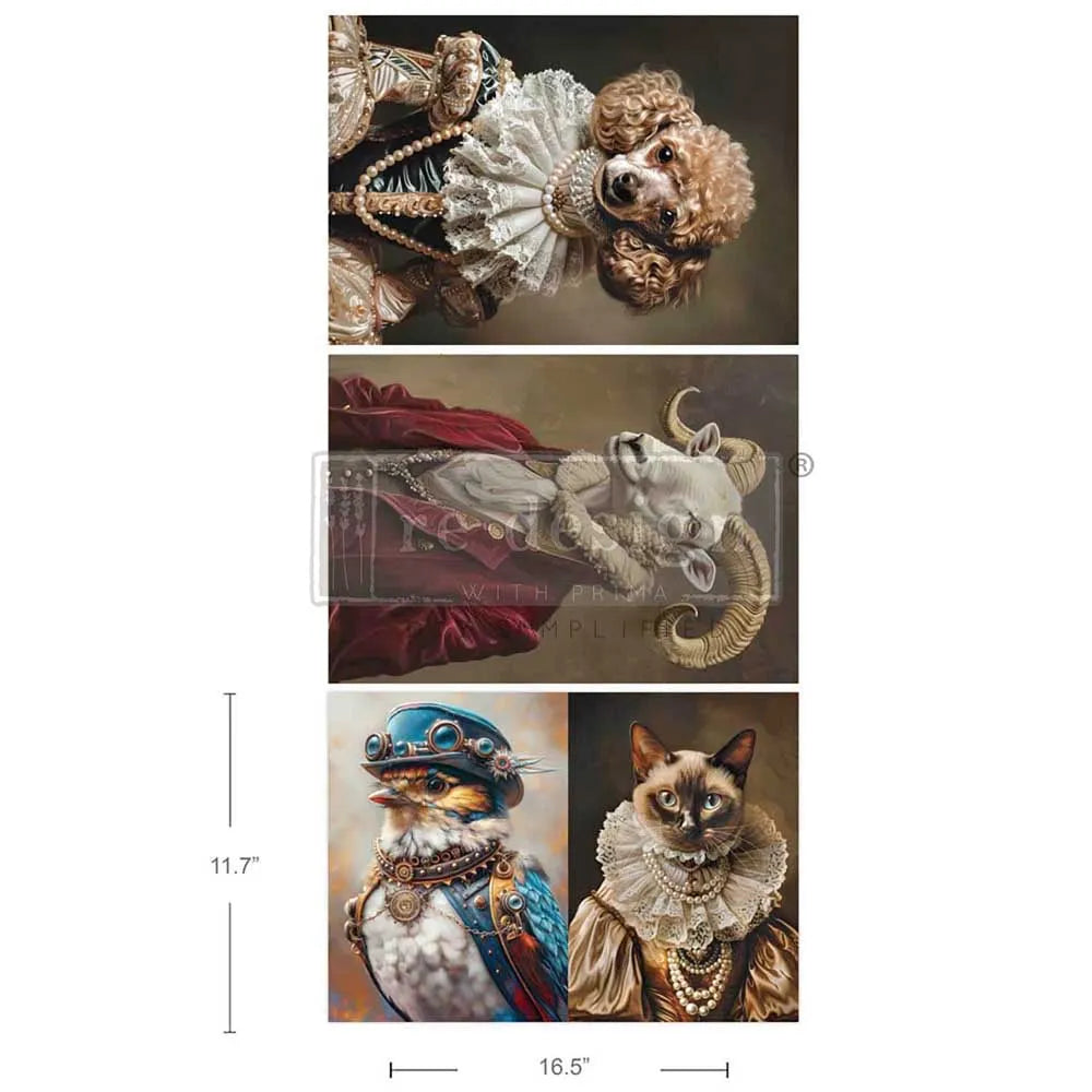 LORDS AND LADIES OF THE WILD - A3 DECOUPAGE FIBER - LIMITED EDITION