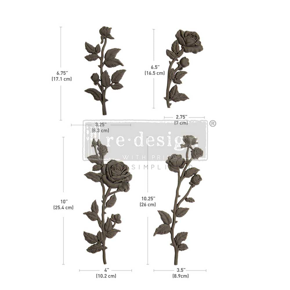 PETALS IN HARMONY - DECOR POLY - – 1 pc, 10″x4″