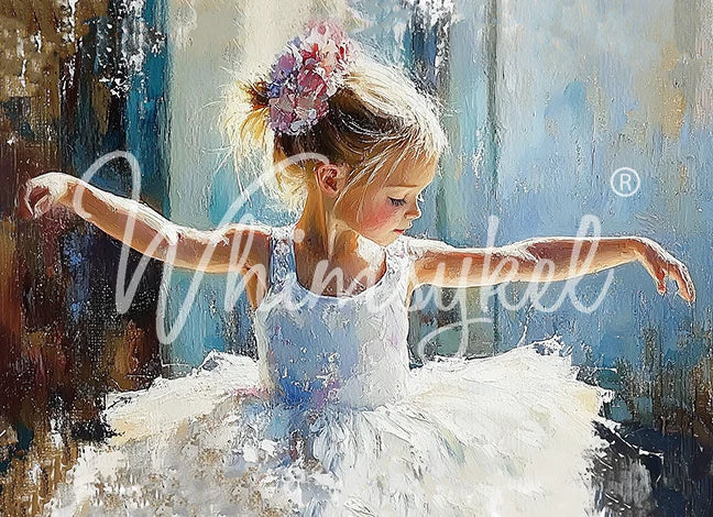 PIROUETTES & PETALS - 29" BY 21" - WHIMSYKEL DESIGNS - 29" BY 21" - DECOUPAGE PAPER