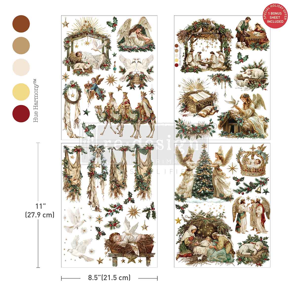 SACRED NIGHT COLLECTION - Middy Transfers® – 3 sheets + 1 bonus sheet, 8.5″x11″