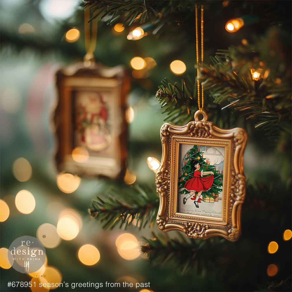 SEASON'S GREETINGS FROM THE PAST - A4 Transfer – 1 sheet, 8.3″x11.7″