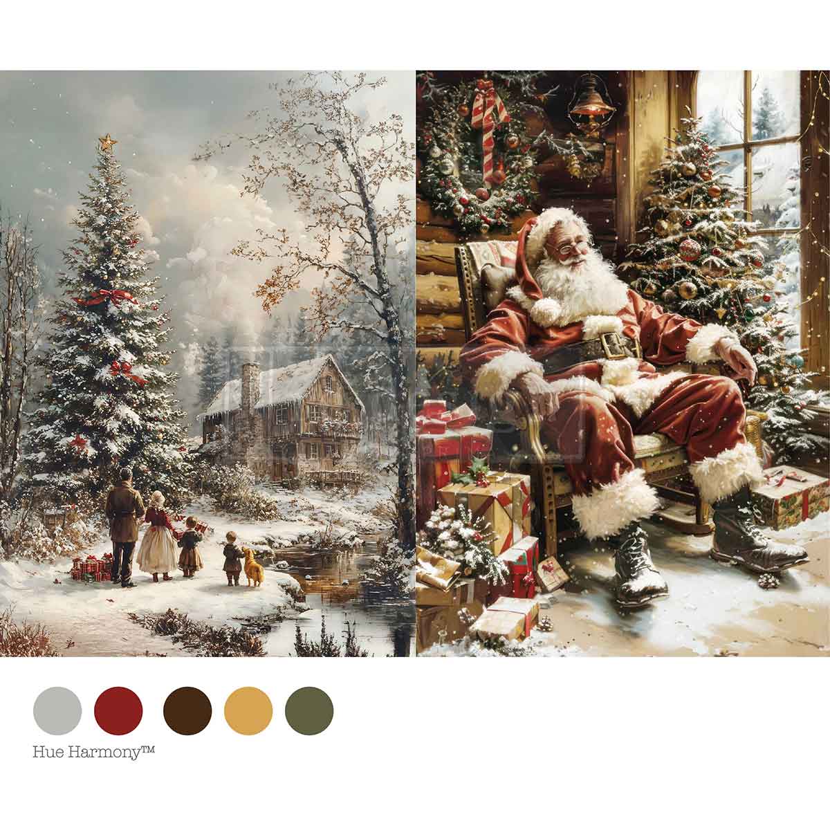 SILENT NIGHT STORIES - A4 Decoupage – 1 sheet, 8.27″x11.69″