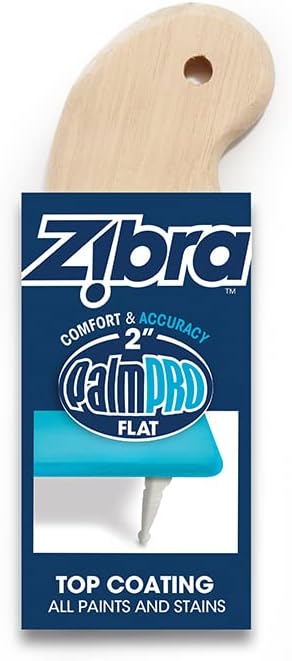 ZIBRA Palm Pro Top Coat Paintbrush- TC200LW - 2"