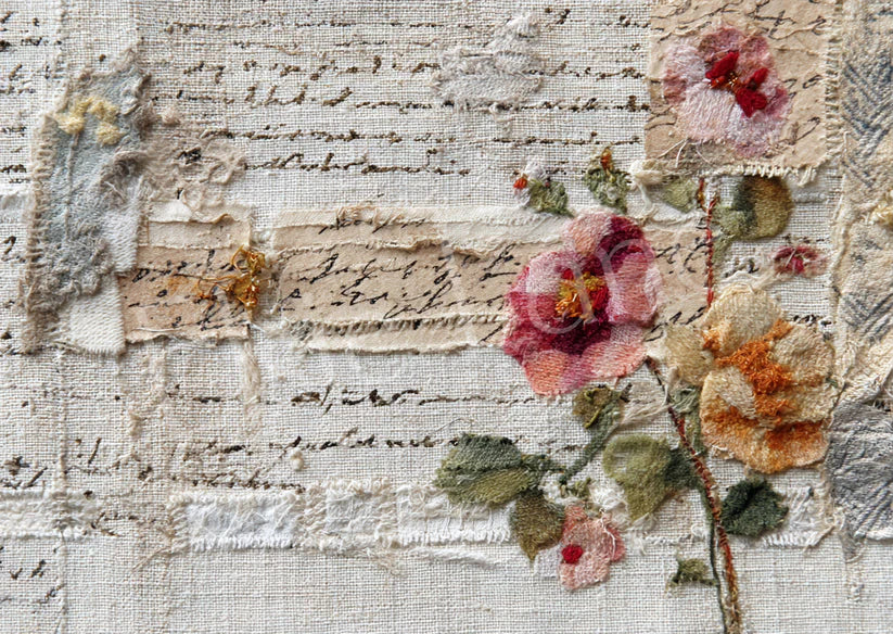 TEA STAINED - ELSIE LANE DECOUPAGE TISSUE PAPER - 29" BY 21"
