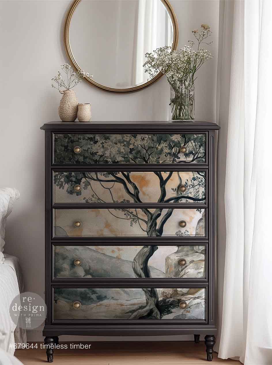 TIMELESS TIMBER – 1 sheet, 23.4″x33.1″ - A1 Decoupage Fiber