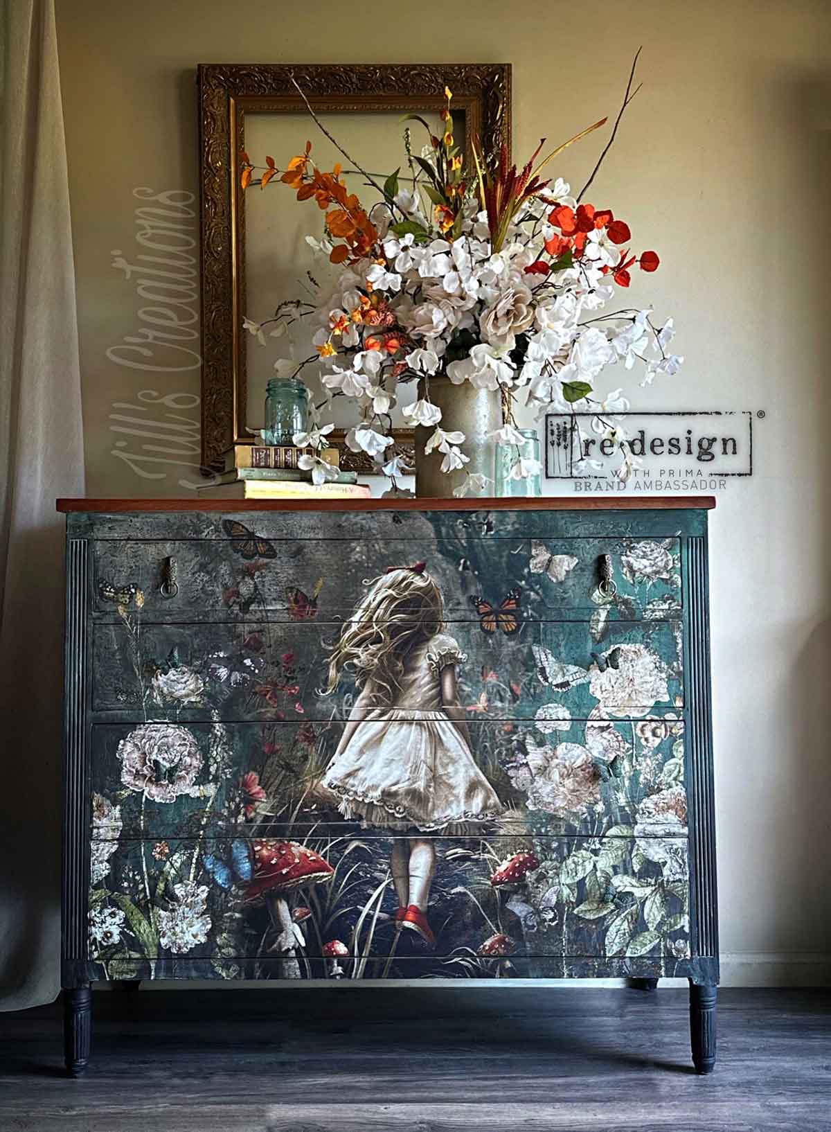 DREAMLIKE TRAILS - REDESIGN A1 DECOUPAGE FIBRE PAPER - 1 sheet, 23.4″x33.1″