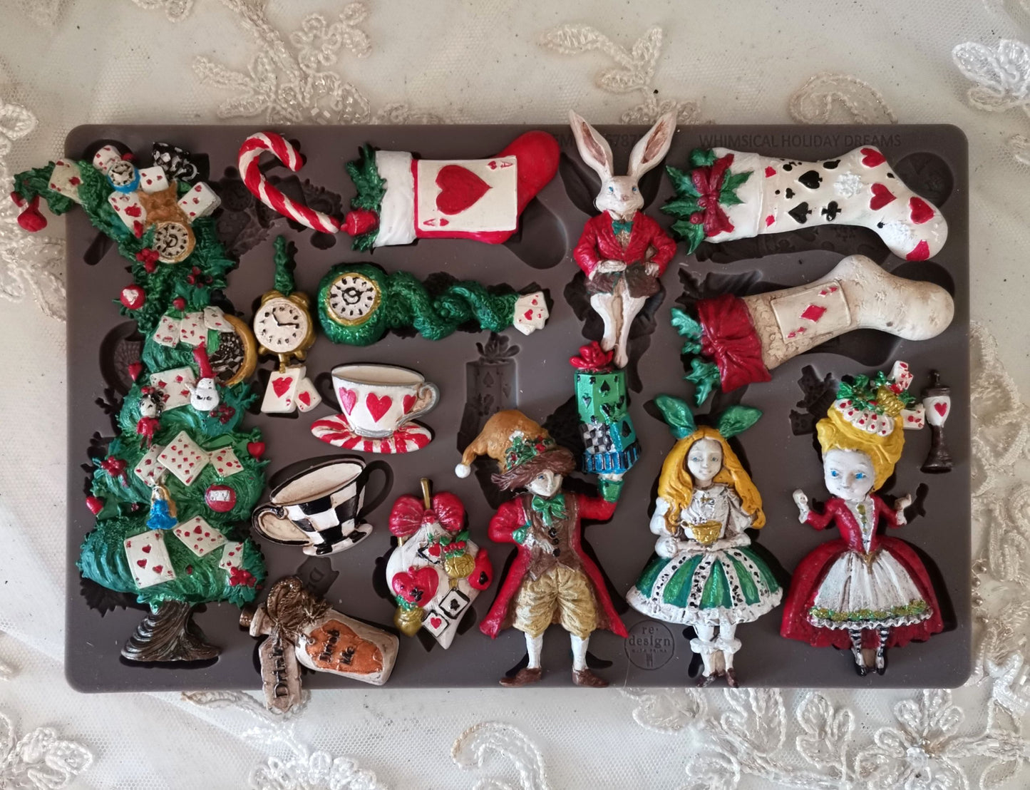 WHIMSICAL HOLIDAY DREAMS - Decor Moulds® – 1 pc, 5″x8″x8mm