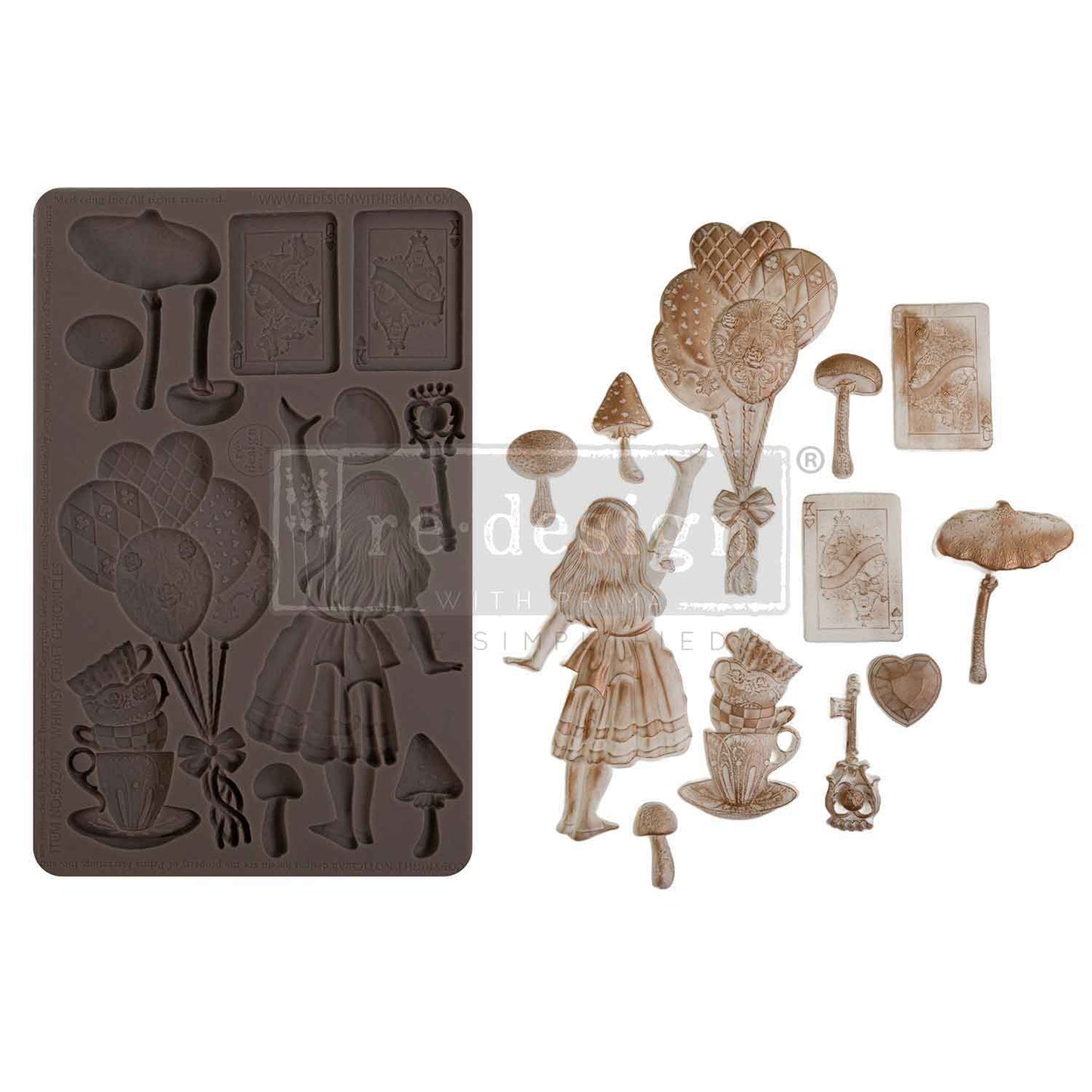 WHIMSY CRAFT CHRONICLES - REDESIGN DECOR MOULDS - 1 pc, 5″x8″x8mm