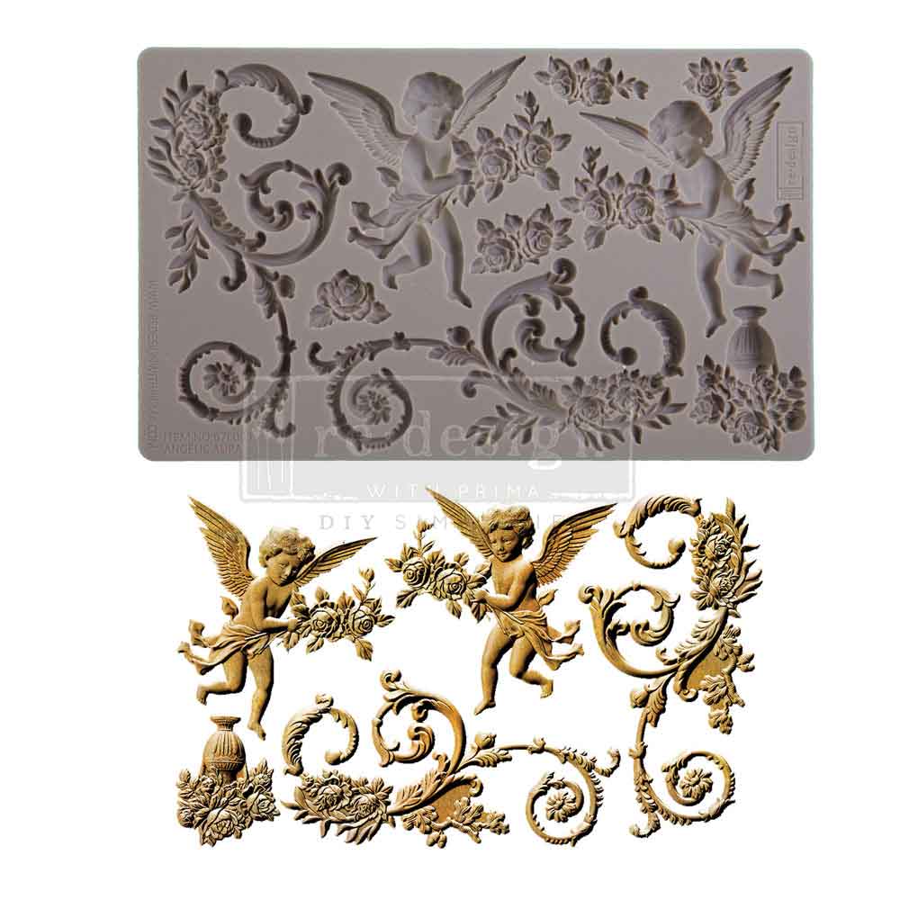 ANGELIC AURA - DECOR MOULDS® - 1 pc, 5″x8″x8mm