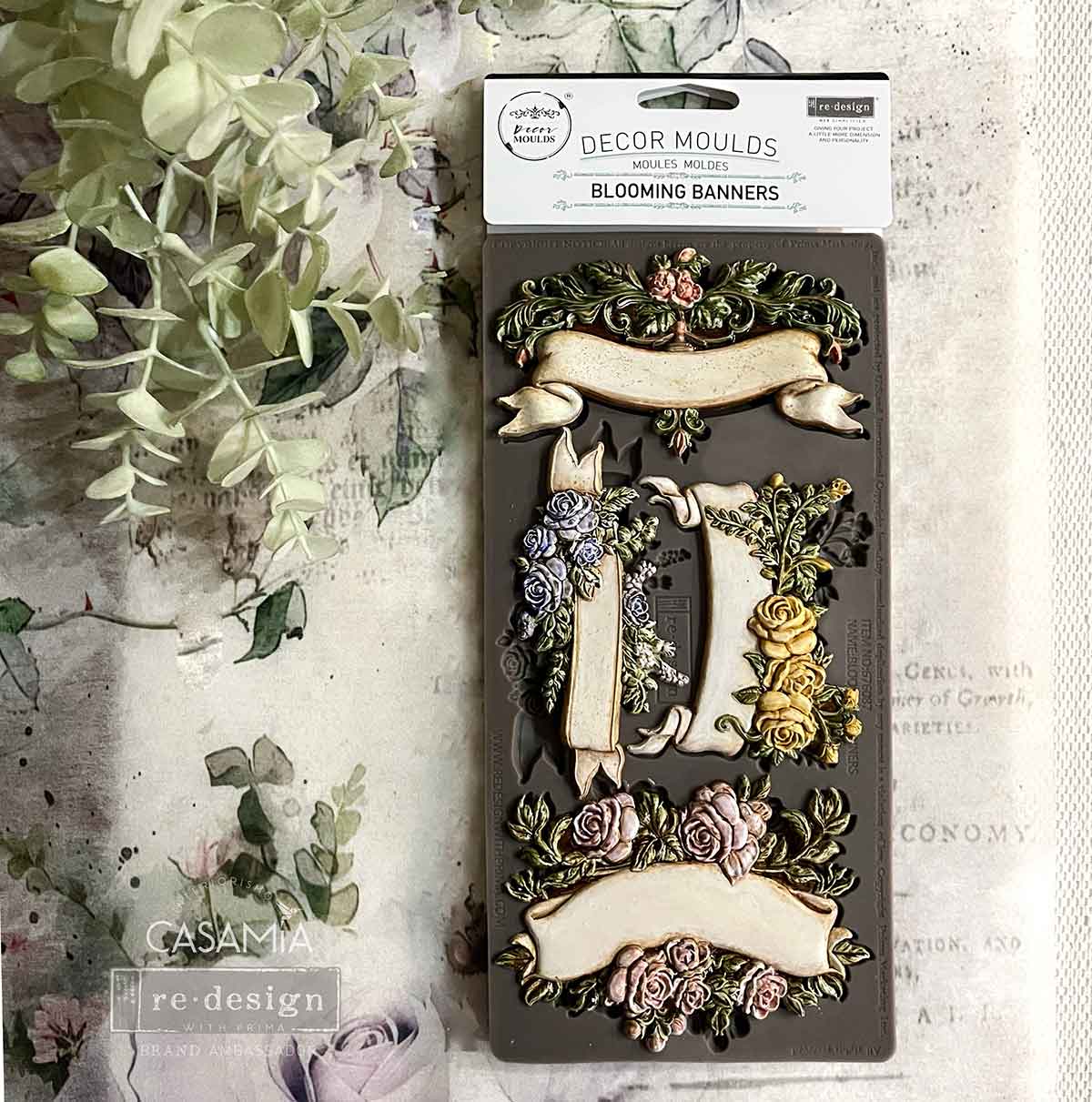 BLOOMING BANNERS - Decor Moulds® - 1 pc, 5″x10″x8mm