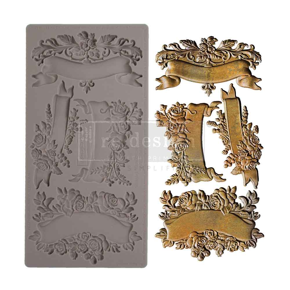 BLOOMING BANNERS - Decor Moulds® - 1 pc, 5″x10″x8mm