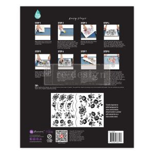 BLOSSOMY - 2 SHEETS , 8.5" X 11" - H20 TRANSFERS