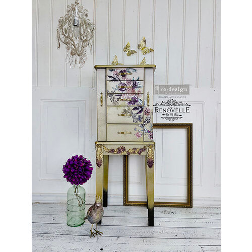BURGUNDY ROSE GARDEN - REDESIGN  DECOR TRANSFERS
