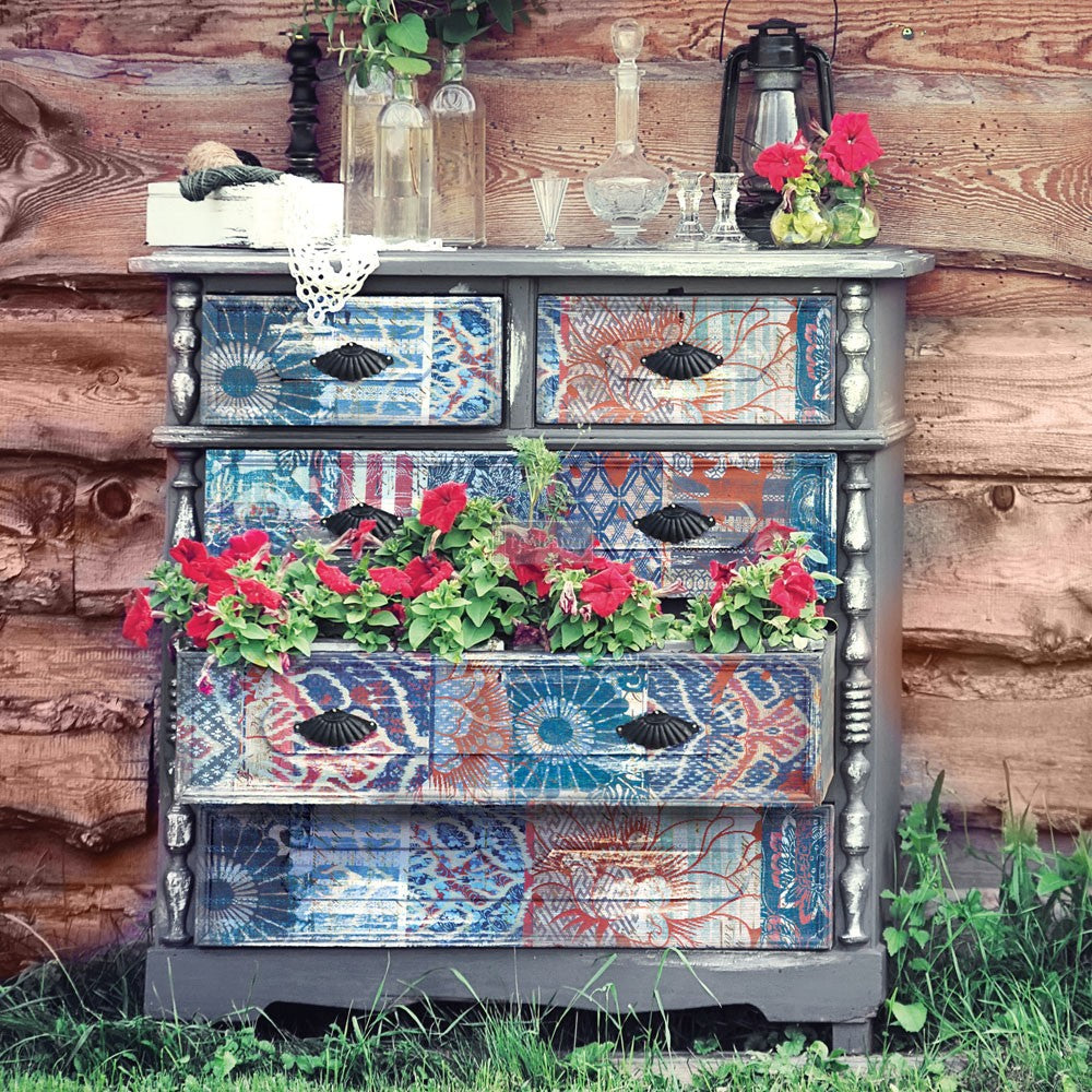 CARAVAN - REDESIGN WITH PRIMA TRANSFER - 24" BY 35"