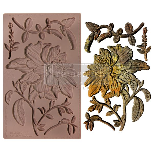 CERULEAN BLOOMS – 1 PC, 5″X8″X8MM - DECOR MOULDS®