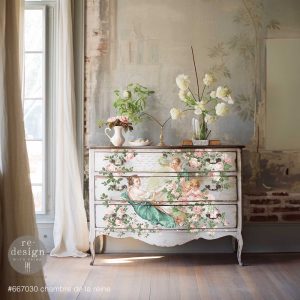 CHAMBRE DE LA REINE – TOTAL SHEET SIZE 24″X35″, CUT INTO 2 SHEETS -DECOR TRANSFERS®