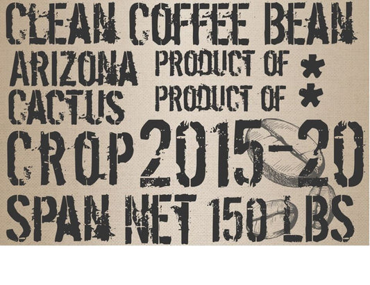 COFFEE BEAN BAG DECOUPAGE TISSUE PAPER - 18 LB PAPER - 21" BY 30"