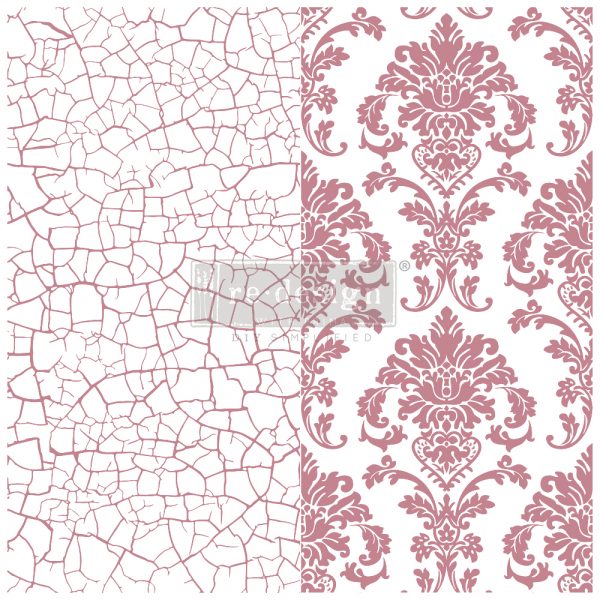IMPERIAL CRACKLE – 12×12 CLEAR CLING - CLEARLY-ALIGNED DÉCOR STAMPS