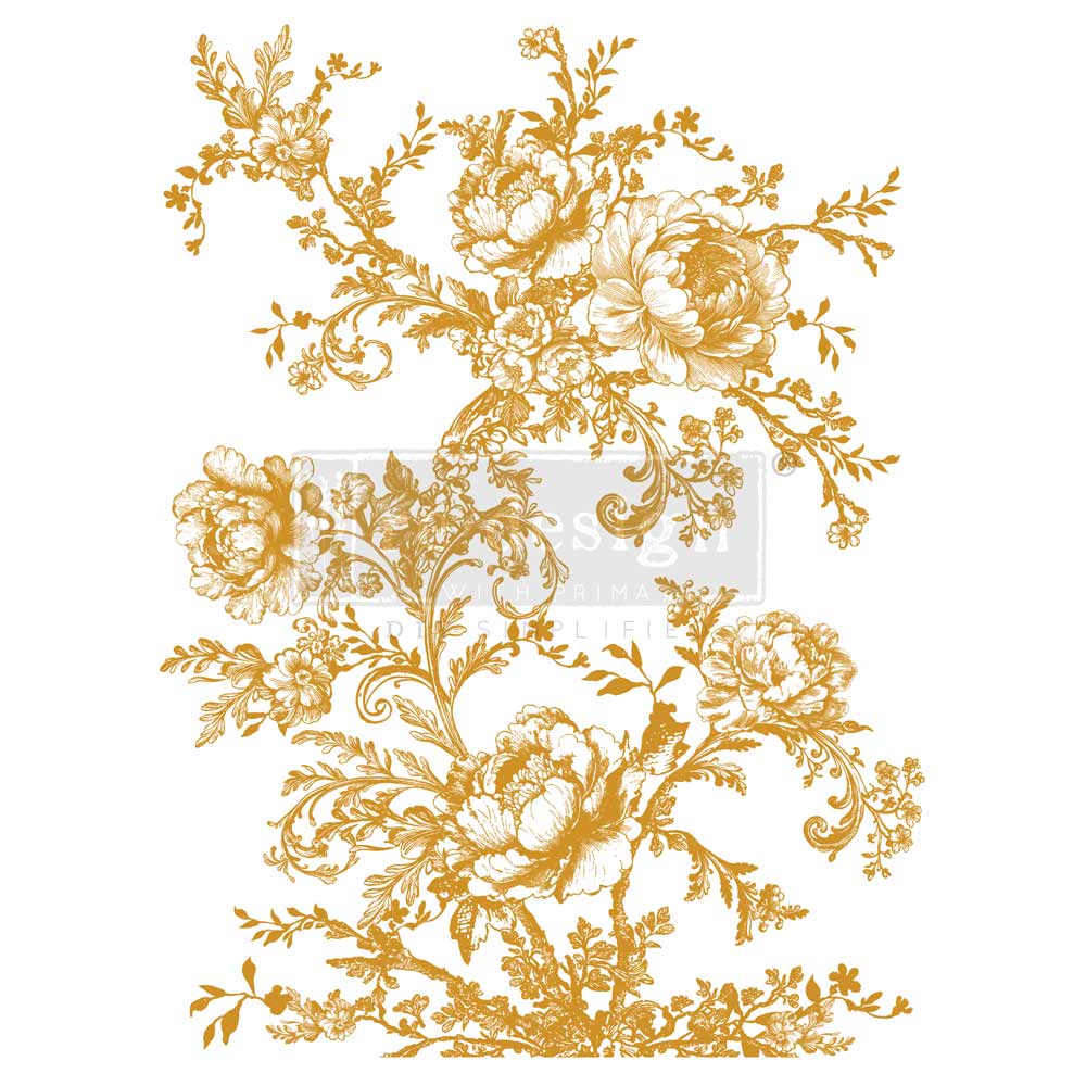 ÉGLANTINE ELEGANCE - Decor Transfers® Foil   – total sheet size 18″x24″, cut into 2 sheets