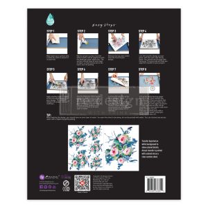 EXPRESSIVE BLOOMS - 2 SHEETS, 8.5″X11″ - H2O TRANSFERS