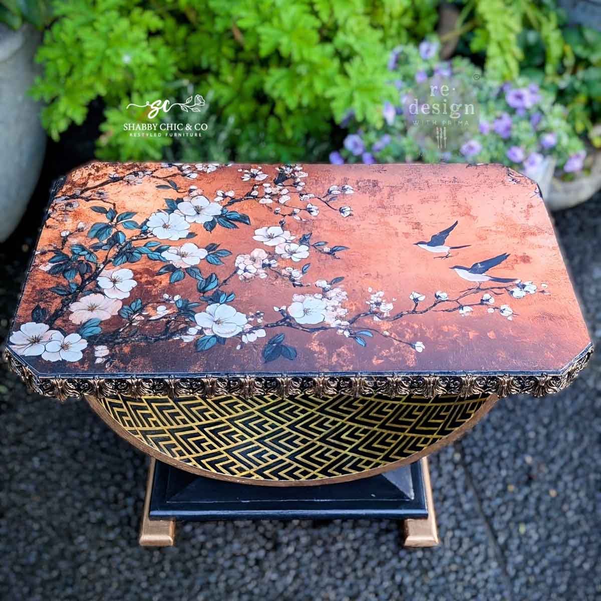 FEATHERS IN THE GLOW - A1 Decoupage Fiber  – 1 sheet, 23.4″x33.1″