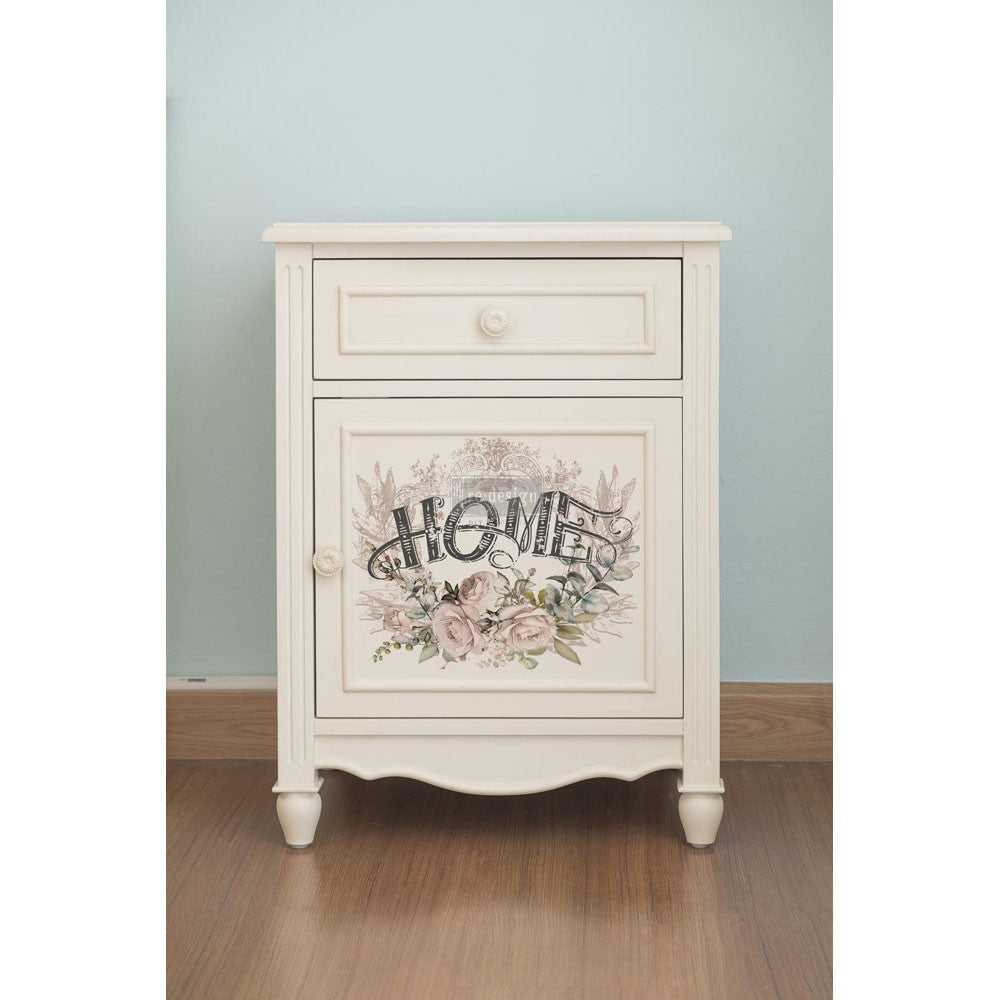 FLORAL HOME - REDESIGN DECOR TRANSFER - Total Sheet 24" by 35" , cut into 2 sheets.