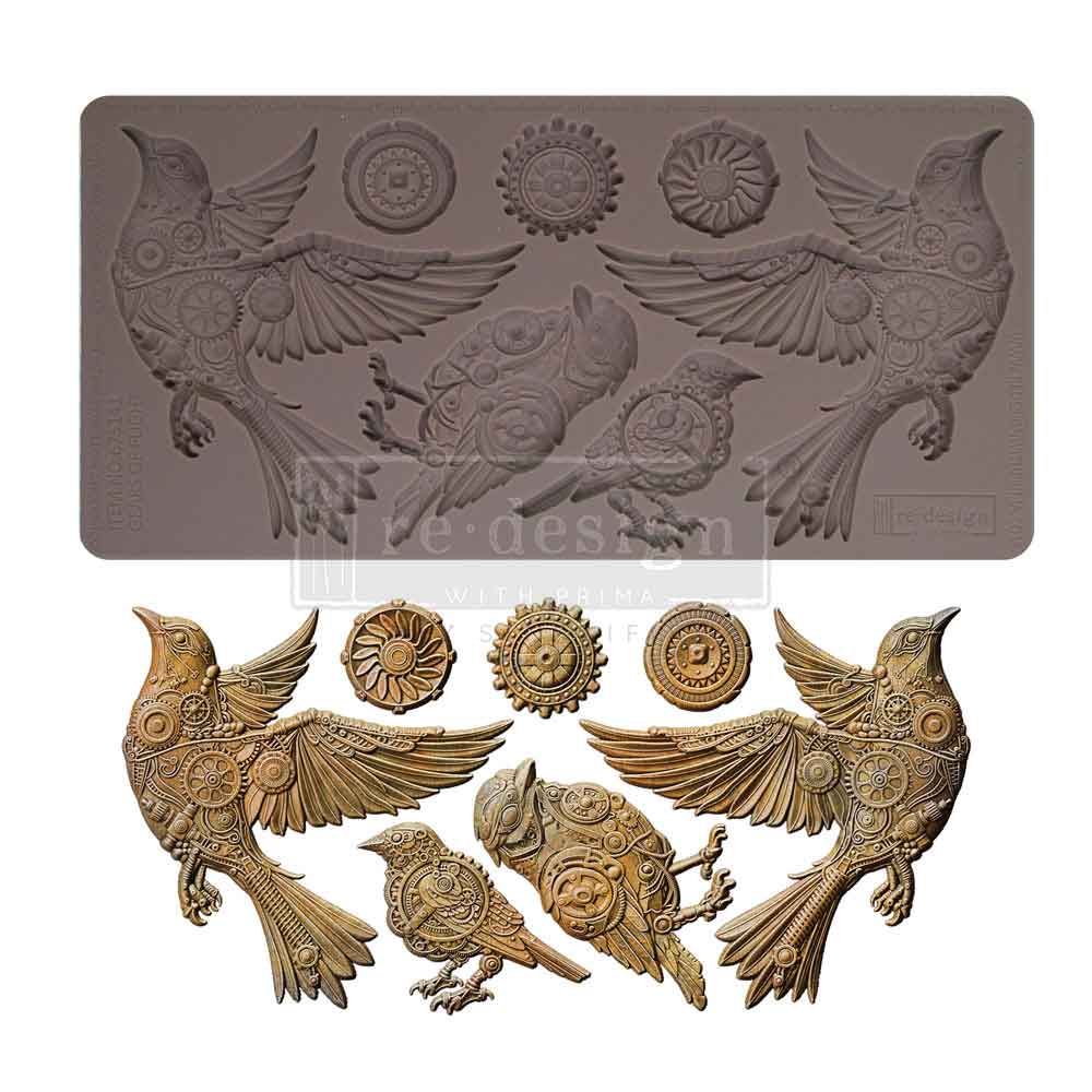 GEARS OF FLIGHT - Decor Moulds® - 1 pc, 5″x10″x8mm