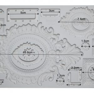 GRUNGY FRAMES - FINNABAIR – MOULDS - 1 PC, 5×8 IN