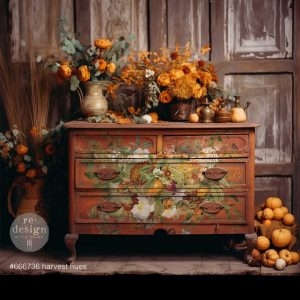 HARVEST HUES - REDESIGN DECOR TRANSFER - TOTAL SHEET SIZE 24" X 35" , CUT INTO 2 SHEETS