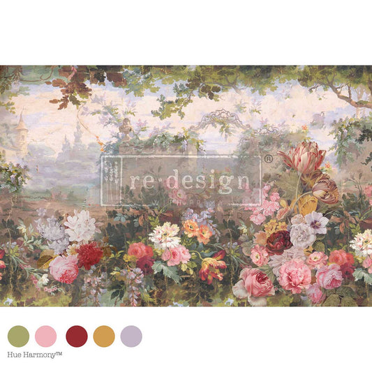 HEIRLOOM HORIZON - DECOUPAGE FIBER - 1 SHEET - 19.5" X 30"